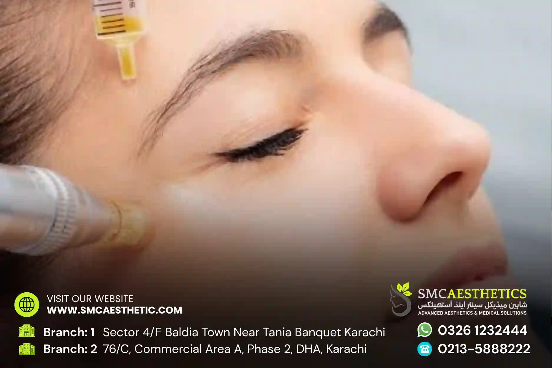 Face PRP Treatment in Karachi - Vampire Facial at SMC Aesthetics
